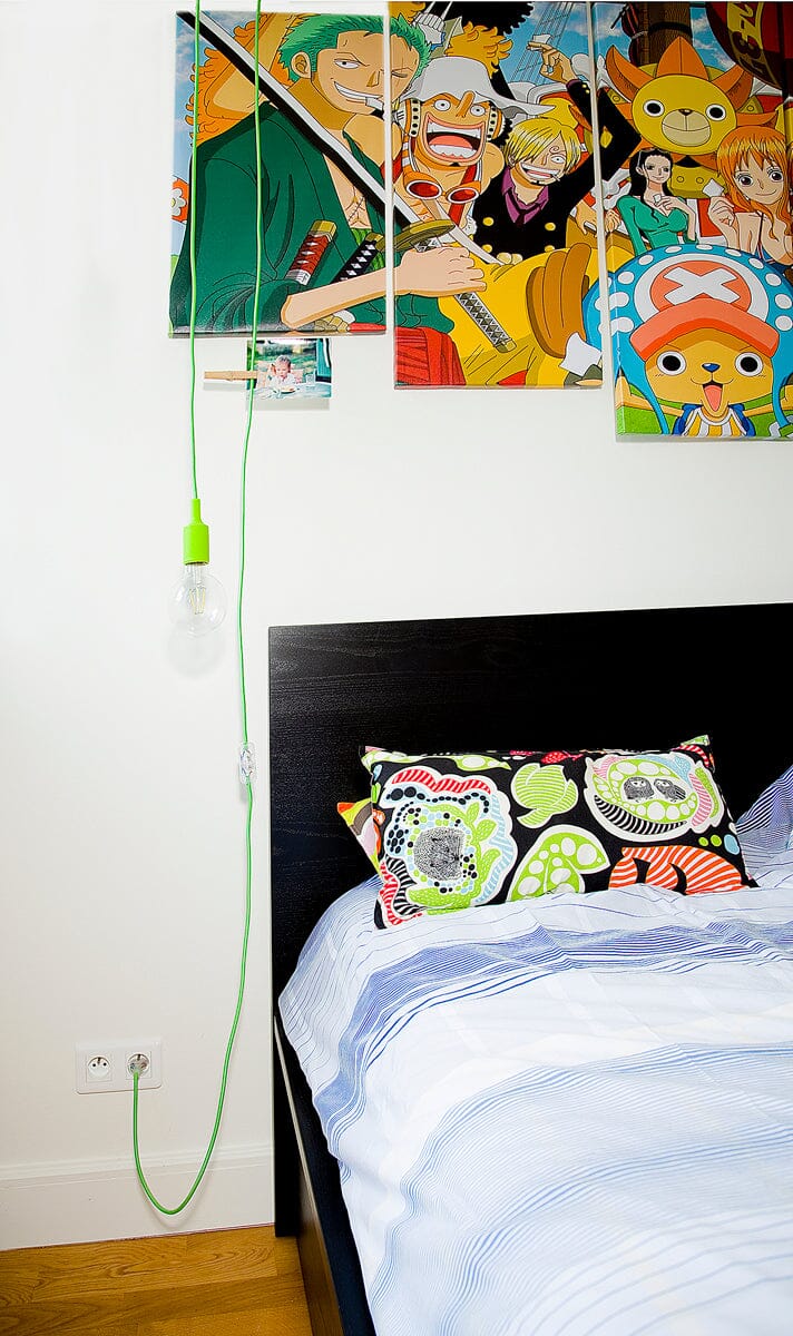 Exclusivité Internet Exclusivité Internet Bala FLUO - Fil Electrique Tissu Luminaire - 4,5m Hoopzi