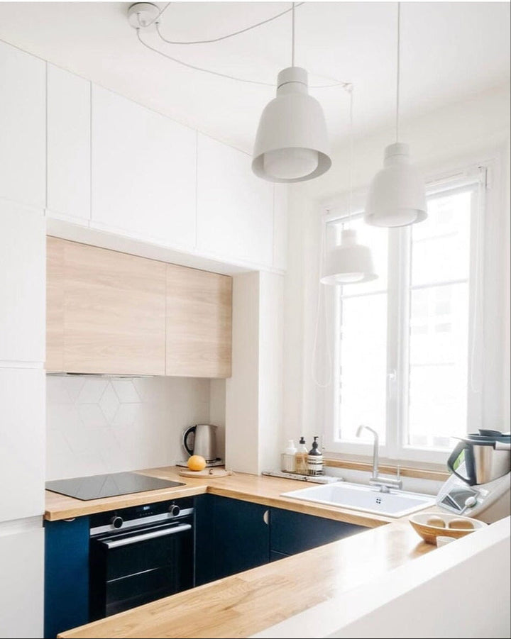 Suspension luminaire Hang 3 en lin Hoopzi