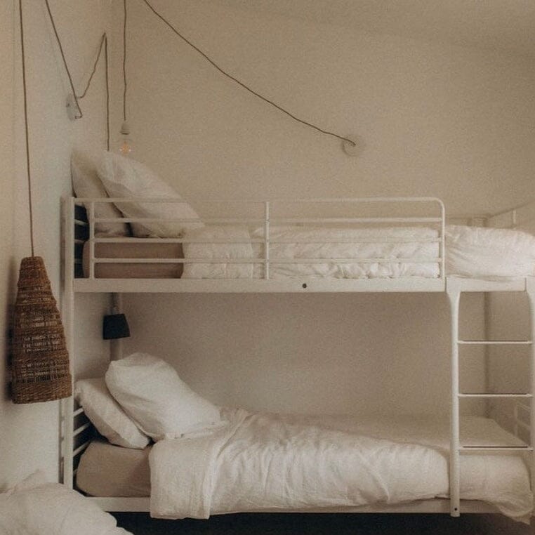 Suspension luminaire Hang 3 en lin Hoopzi