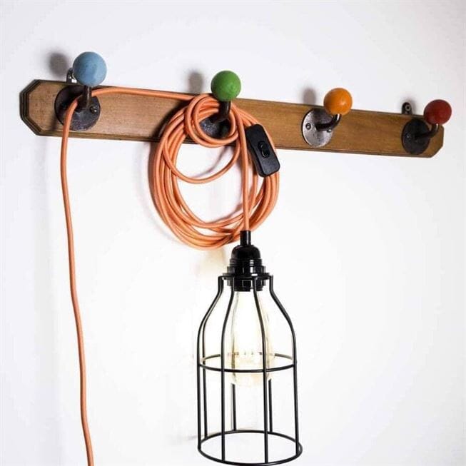 Exclusivité Internet Bala COULEURS - Fil Electrique Tissu - Luminaire 4,5m Hoopzi