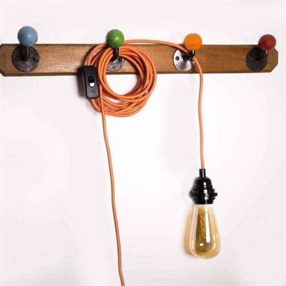Exclusivité Internet Bala COULEURS - Fil Electrique Tissu - Luminaire 4,5m Hoopzi