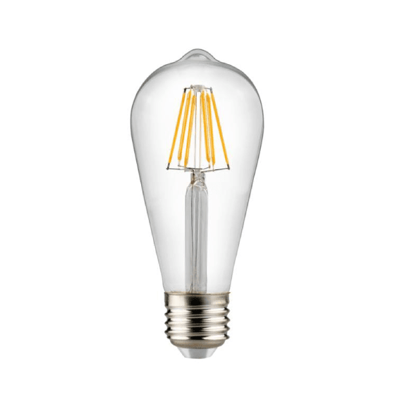 Ampoule LED Edison E27 ST64 4W Transparente Ampoule LED Hoopzi