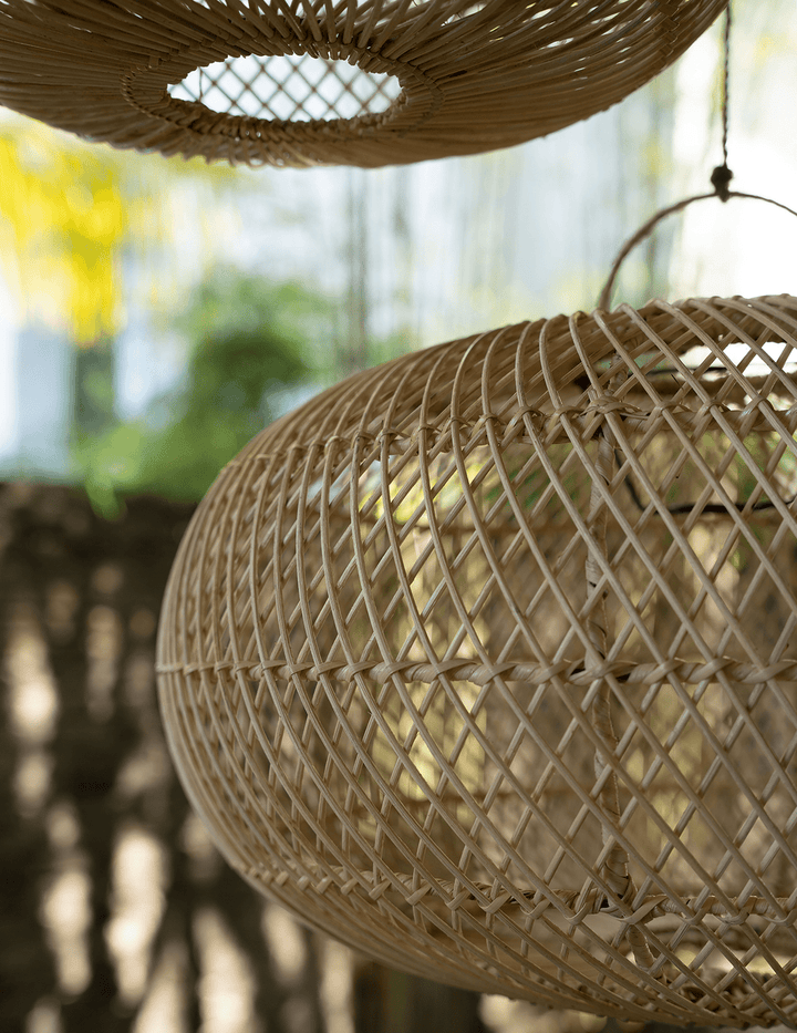 Ensemble luminaire Bali Wholly Abat-jour Hoopzi Baladeuse