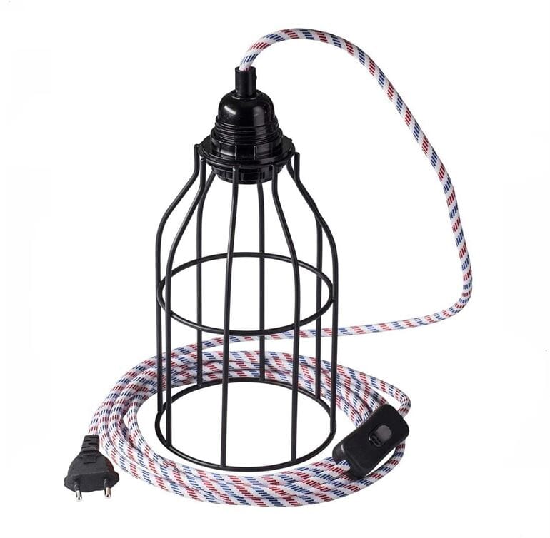 KIT Bala + Cage Fil Electrique Luminaire et son abat-jour Hoopzi