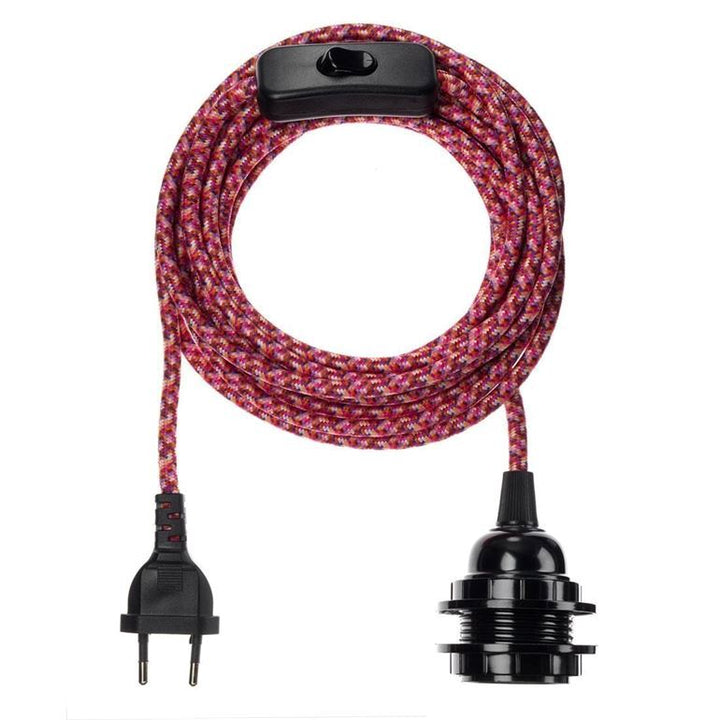 Exclusivité Internet Bala MOTIFS - Fil Electrique Tissu - Luminaire 4,5m Bala Hoopzi bala-motif-exclu-girly