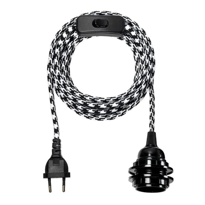 Exclusivité Internet Bala MOTIFS - Fil Electrique Tissu - Luminaire 4,5m Bala Hoopzi