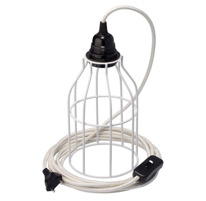 KIT Bala + Cage Fil Electrique Luminaire et son abat-jour Hoopzi kit-bala-blanc