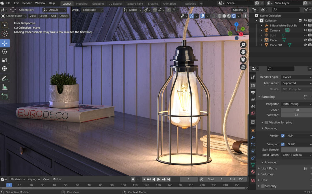 Modélisation luminaire SketchUp Architectes & Décorateurs