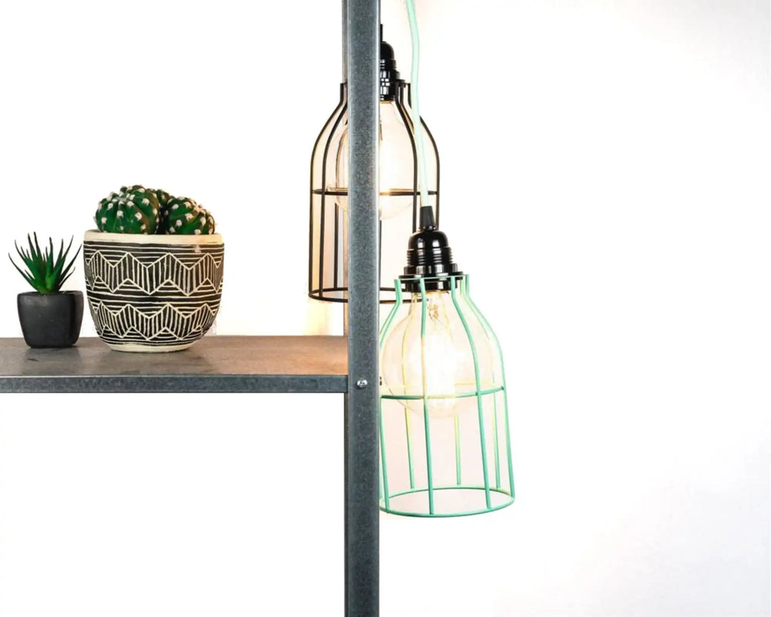 Cable luminaire suspendu et abat-jour cage HOOPZI