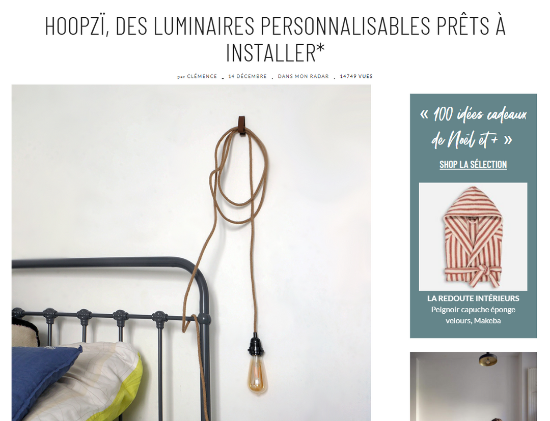 Turbulences déco : HOOPZI, des luminaires personnalisables prêts à installer