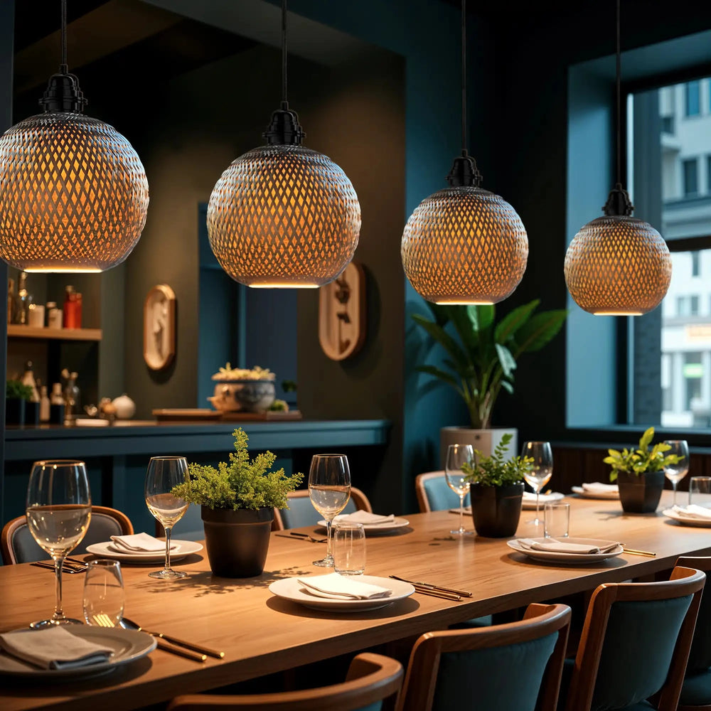Nouveauté — Ampoule Led Floating Globe Bamboo Bronze Ampoule LED Hoopzi 