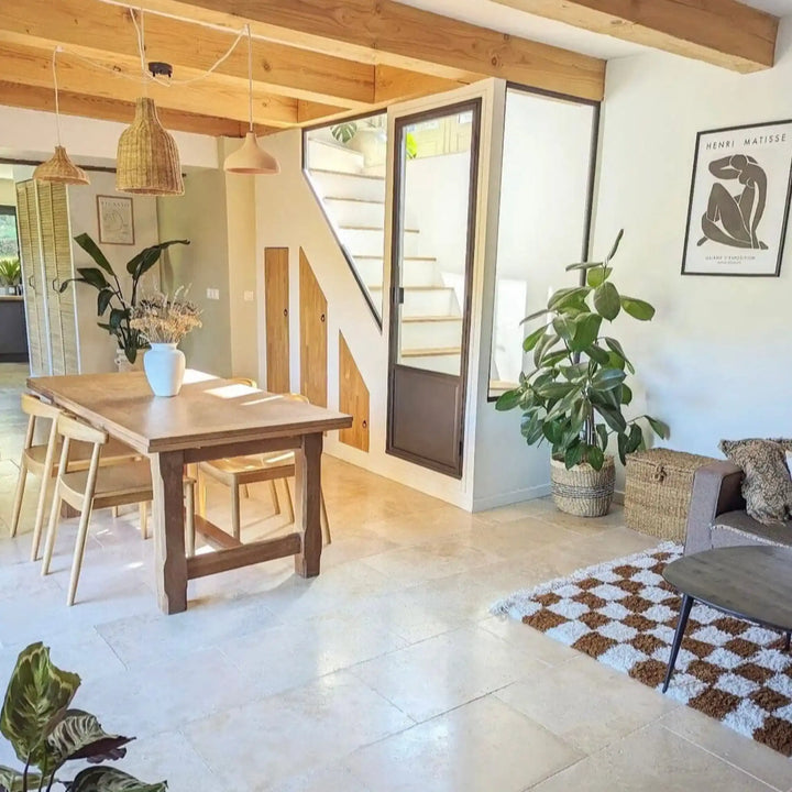 Sospensione luminosa Hang-3 in lino