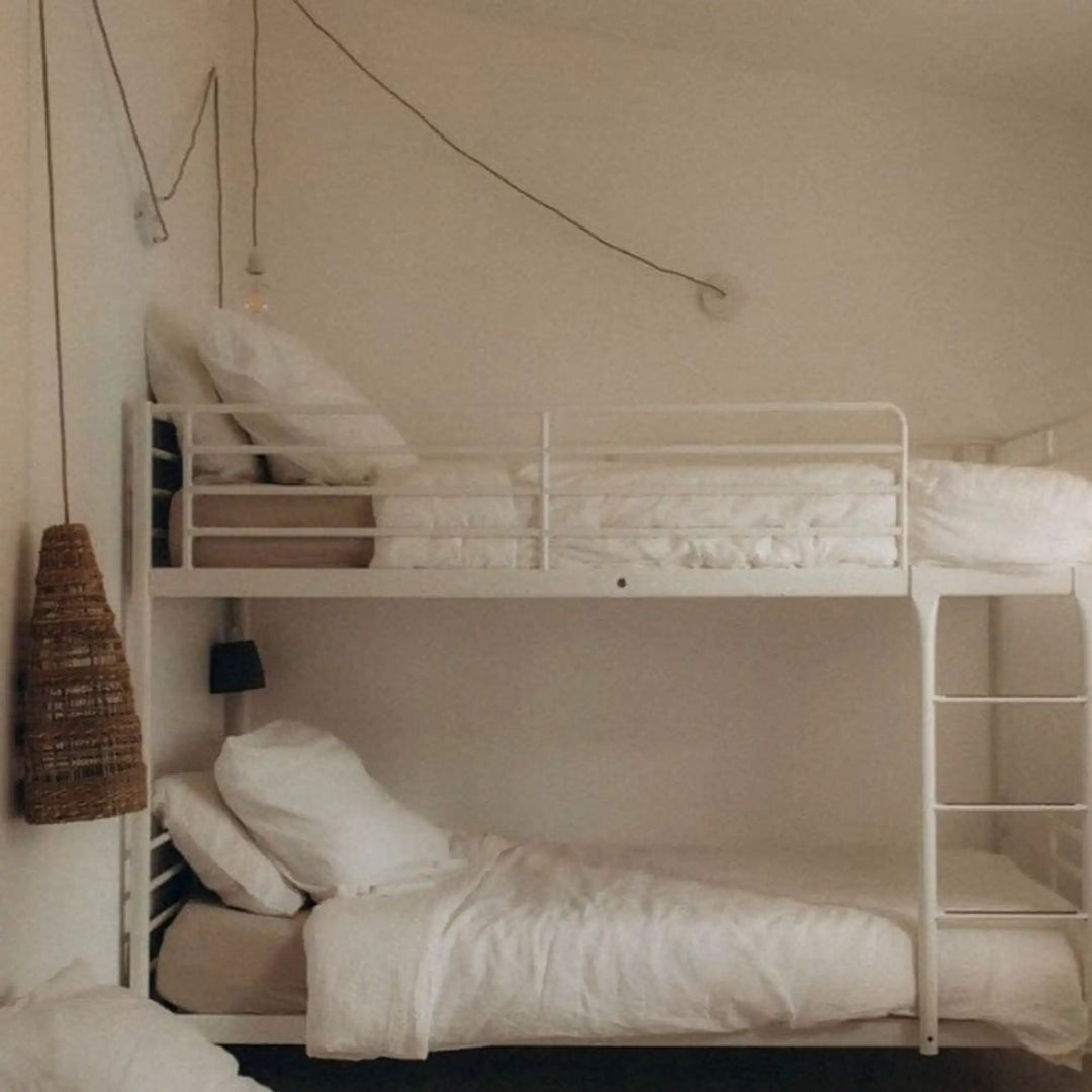 Sospensione luminosa Hang-3 in lino