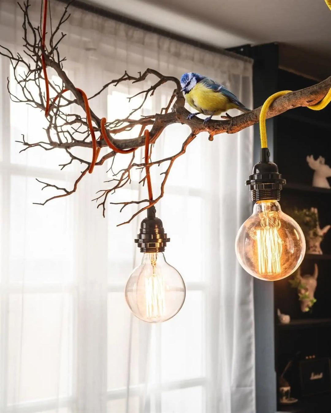 Câble luminaire Bala 4,5 m – Lampe baladeuse design en lin tissé