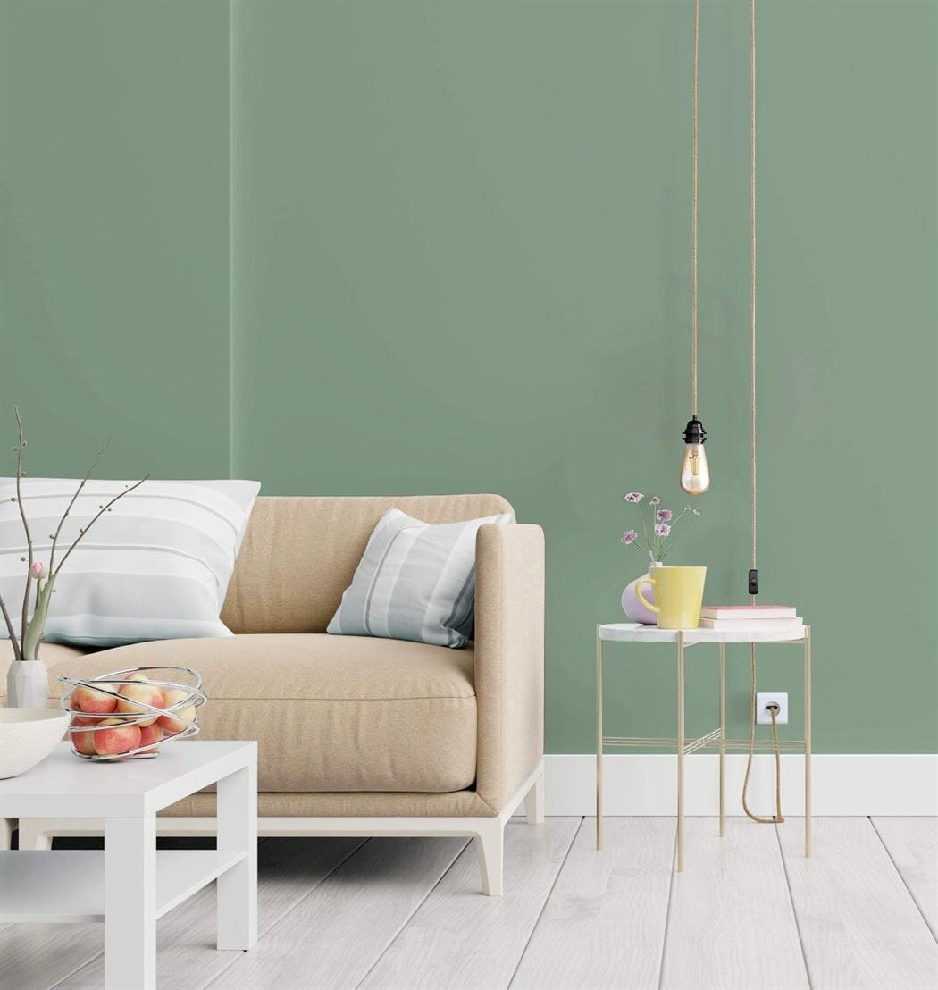 Suspension luminaire suspendue chambre parentale moderne vert d’eau