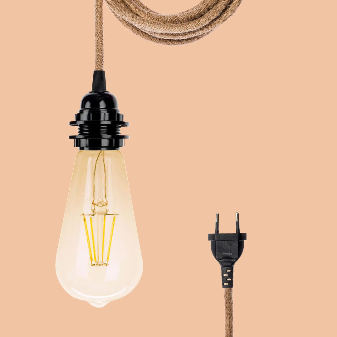 Bombilla LED Edison E27 ST64 4W Transparente