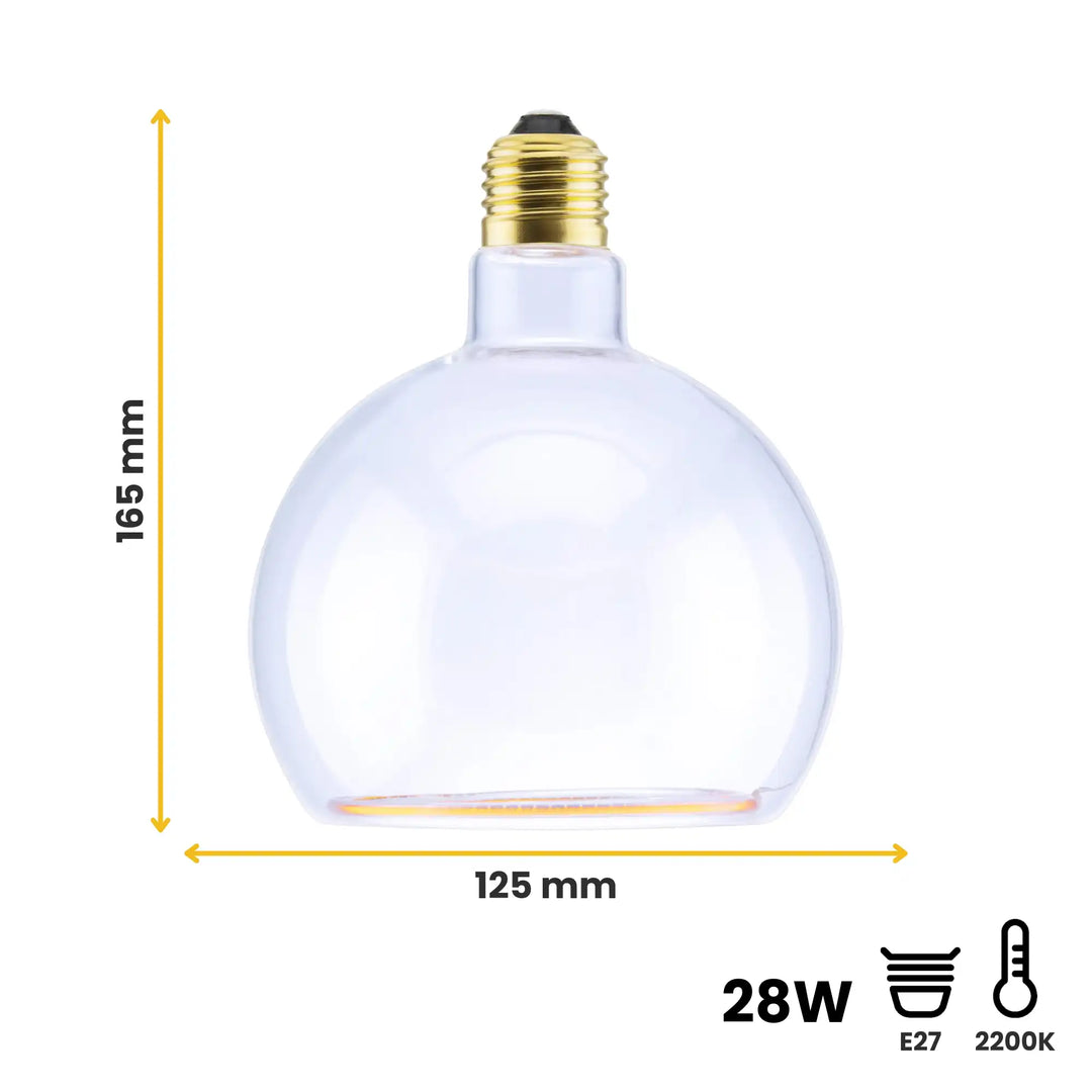 Dimensions ampoule LED Floating Globe, clair, diam 125 