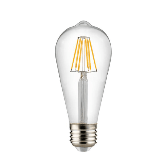 Ampoule LED Edison E27 ST64 4W Transparente Ampoule LED Hoopzi 