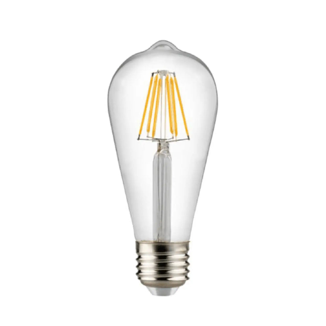 Bombilla LED Edison E27 ST64 4W Transparente