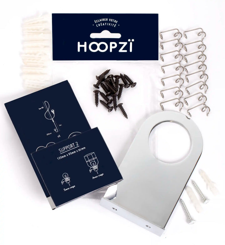 Petite applique murale métal – Douille E27 compatible câbles BALA