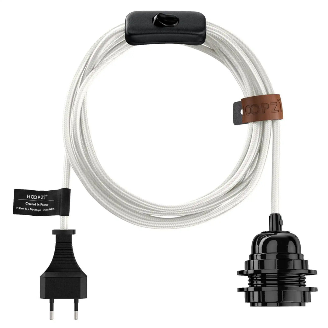 Câble luminaire BALA 4,5 m – Lampe baladeuse en tissu tissé - version luxe