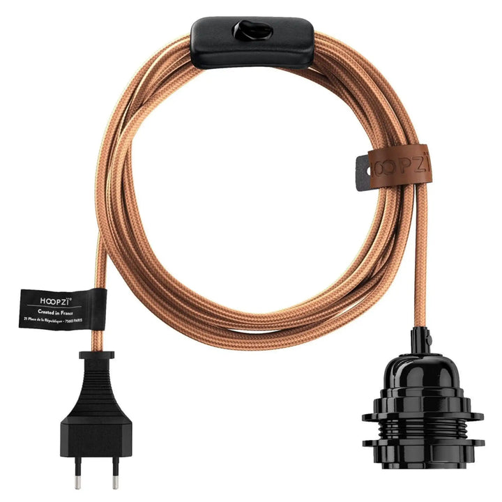 Câble luminaire BALA 4,5 m – Lampe baladeuse en tissu tissé - version luxe