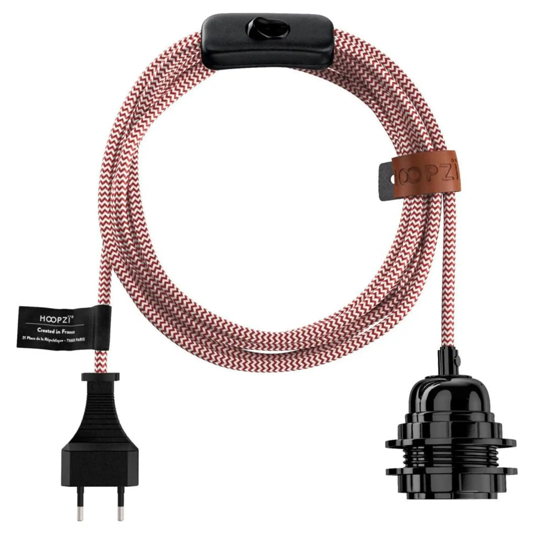 Câble luminaire BALA 4,5 m – Lampe baladeuse en tissu tissé - version luxe