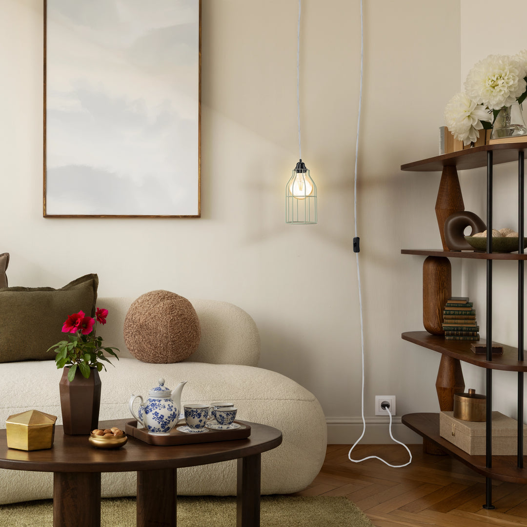 BALA lichtkabelset met CAGE metalen lampenkap – industriële stijl