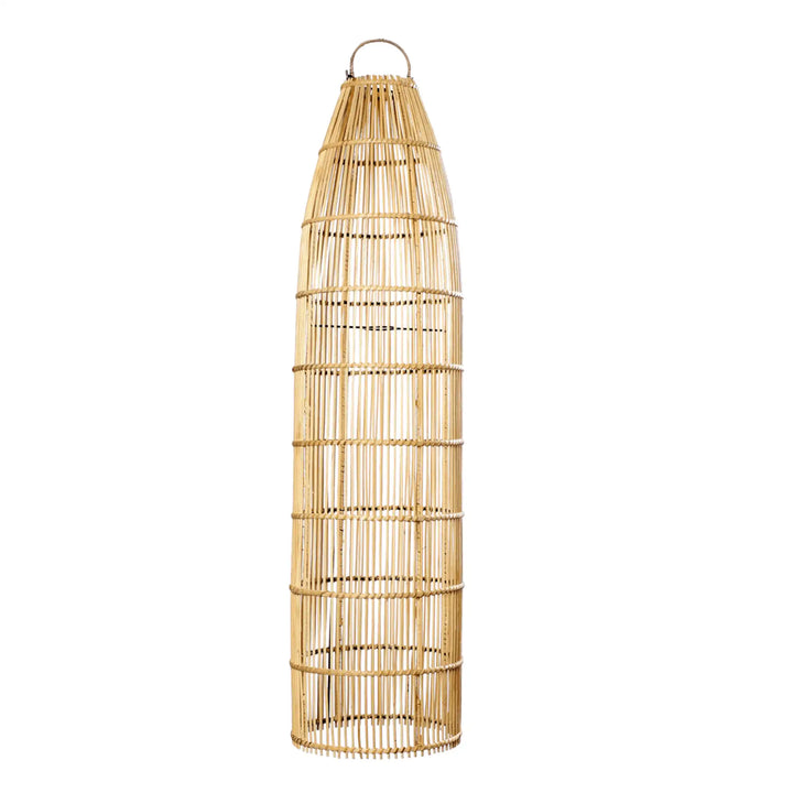 Abat-jour suspendu en rotin Bali Fish Filet  – Luminaire bohème chic