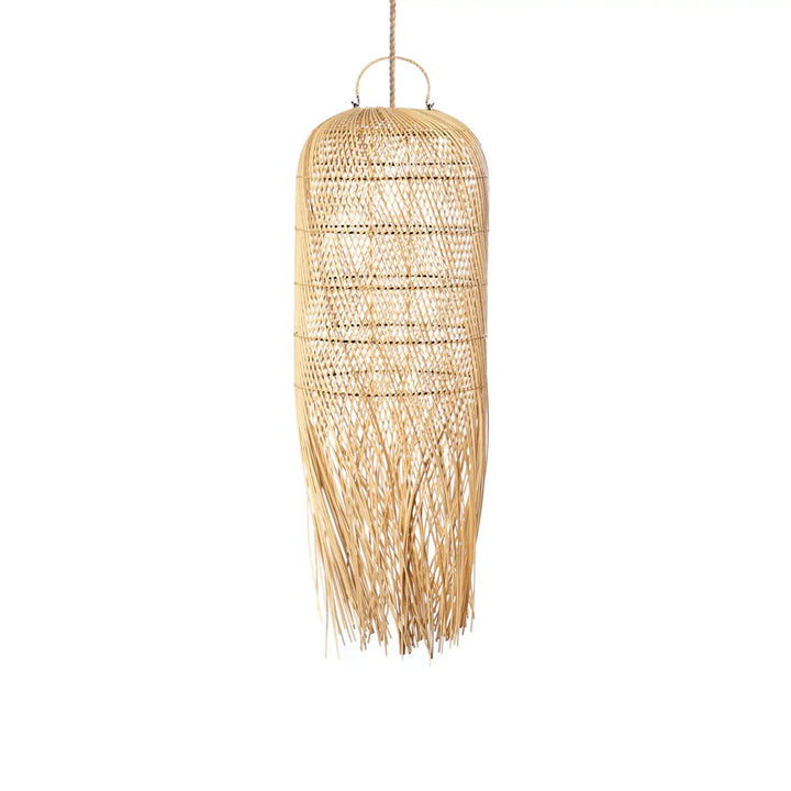 Abat-jour suspendu en rotin Bali Squid – Luminaire bohème chic