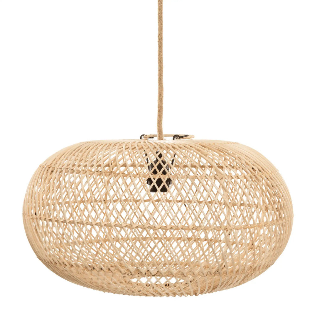 Abat-jour en rotin Bali Wholly – Suspension bohème chic artisanale