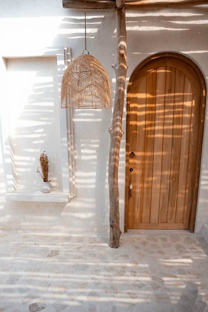 Abat-jour en rotin naturel BALI – Style bohème chic