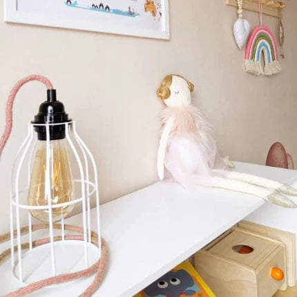 Kit câble luminaire BALA + abat-jour cage métal – Style industriel