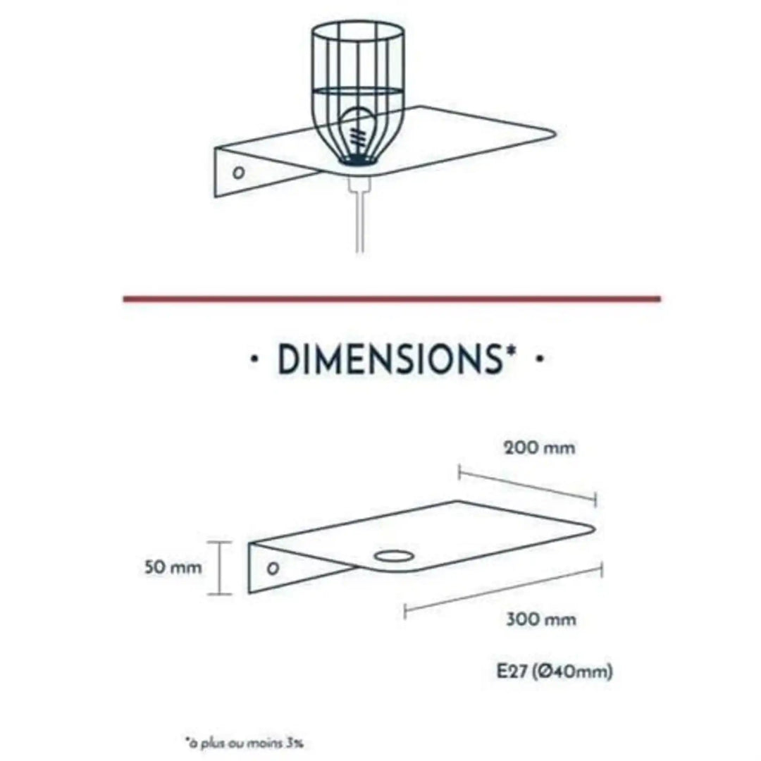 Gran lámpara de pared