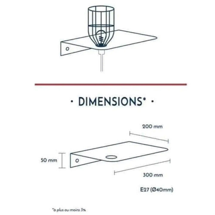 Gran lámpara de pared