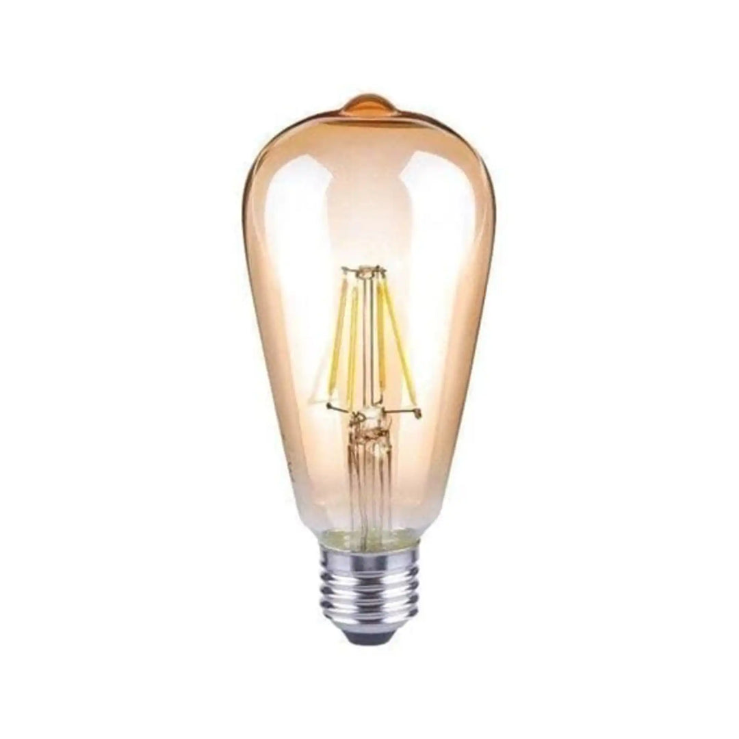 Lampadina LED Edison E27 ST64 4W ambra