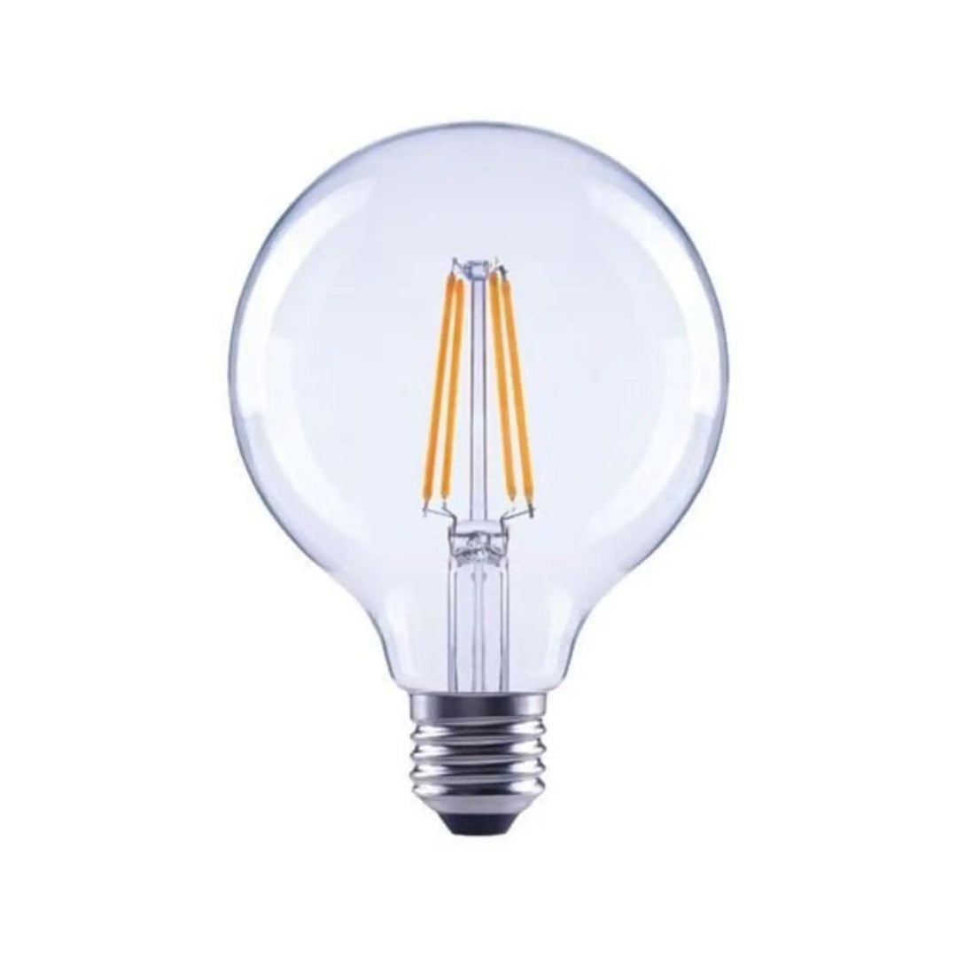 Globe LED bulb 4 filaments G95 clear