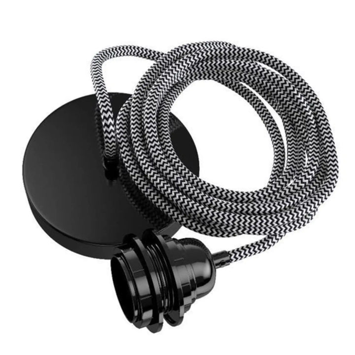 Sospensione per Illuminazione Hang 1 in Materiale Naturale Intrecciato