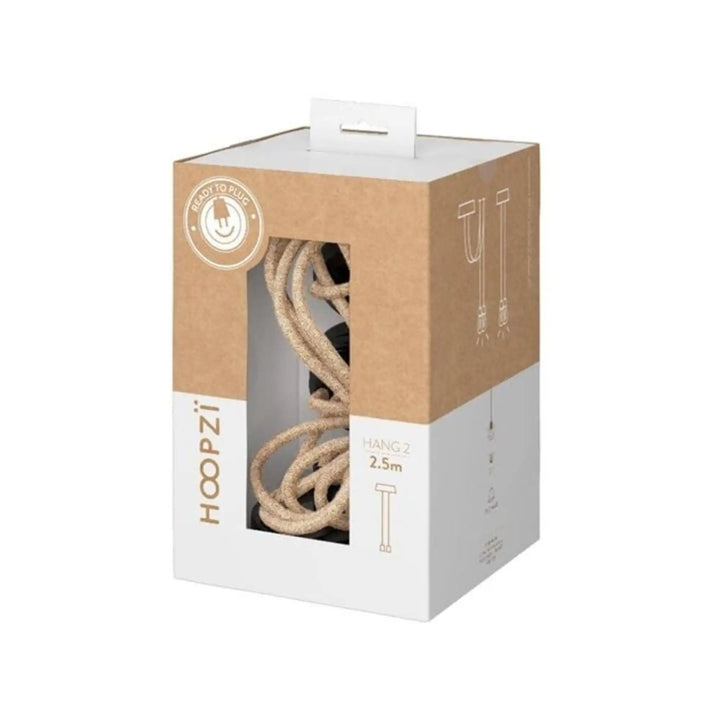 Sospensione per Illuminazione Hang 2 in spago grezzo