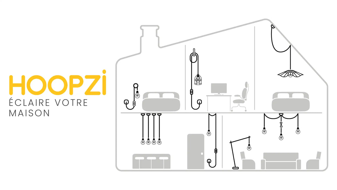 maison avec des luminaires hoopzi dans toutes les pièces