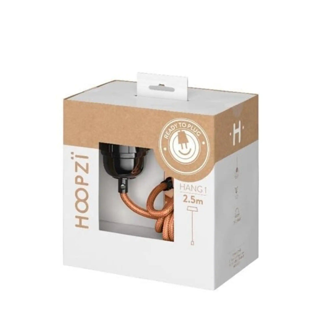 Sospensione per Illuminazione Hang 1 in Materiale Naturale Intrecciato