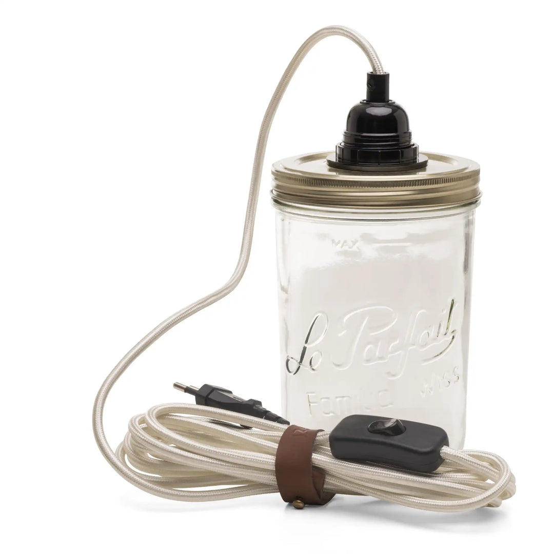 HOOPZI x Le Parfait® – Lampe Bocal en verre