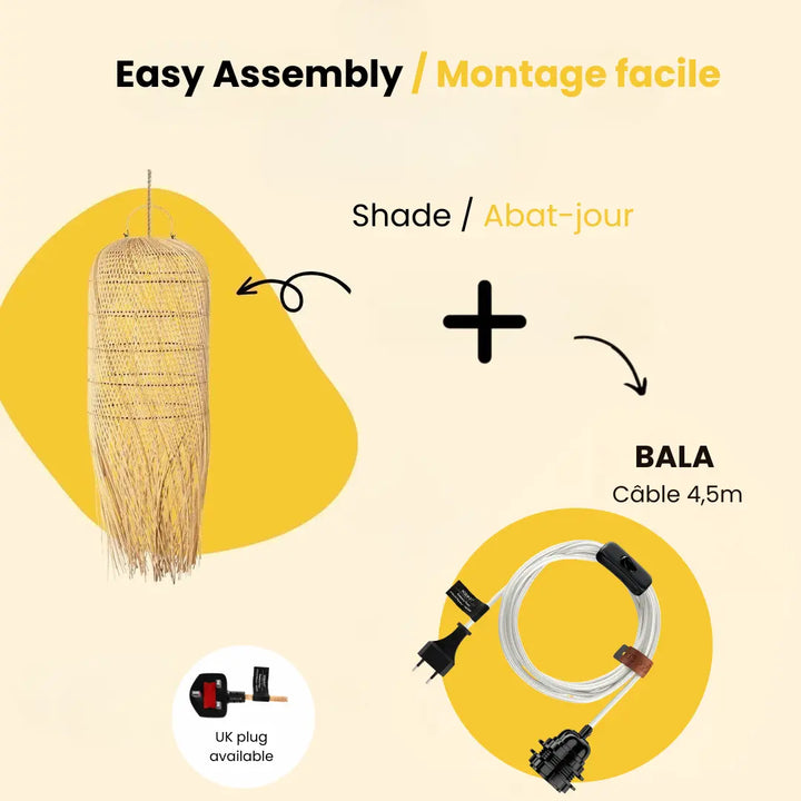 Paralume Mykonos - Naturale - M