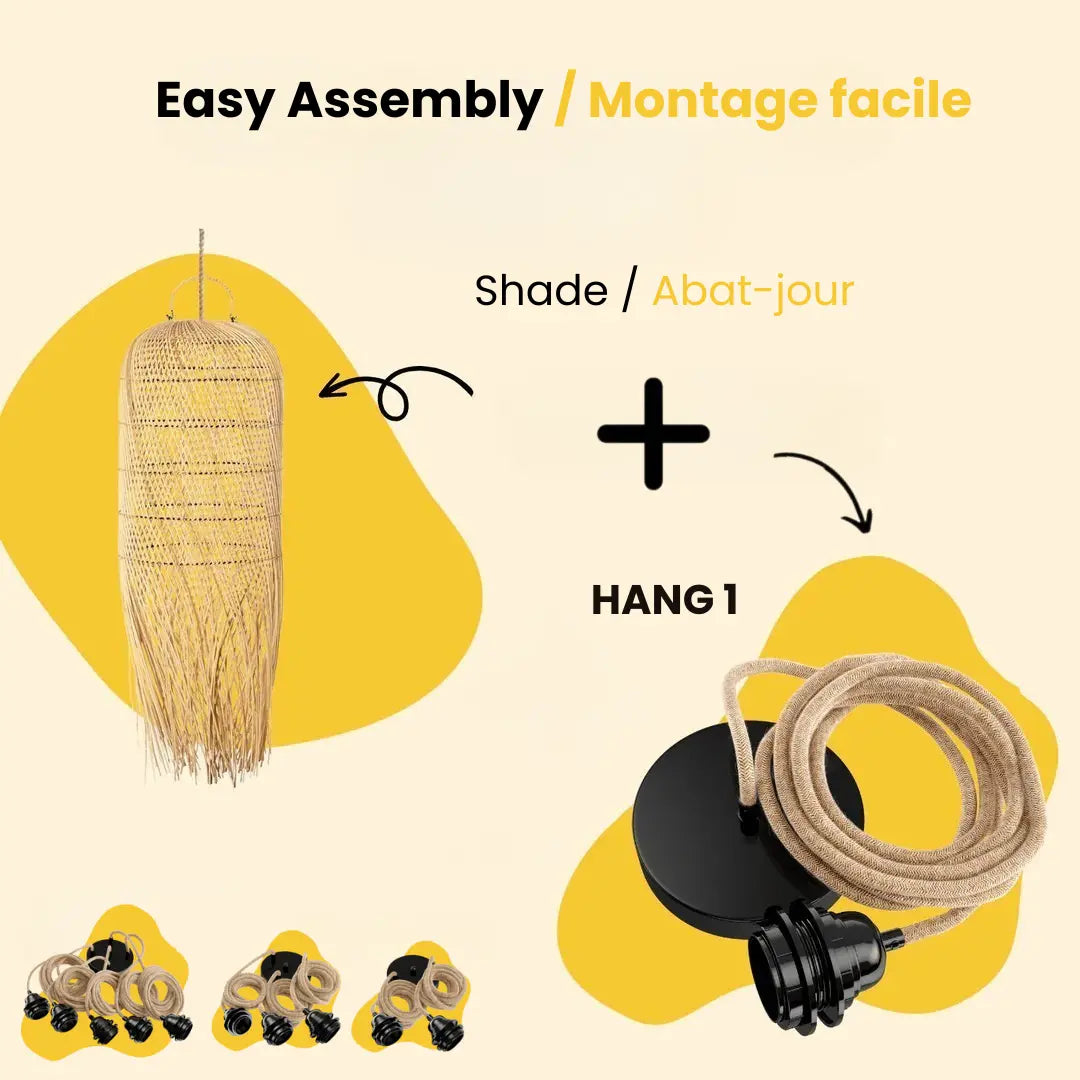 Paralume Mykonos - Naturale - M