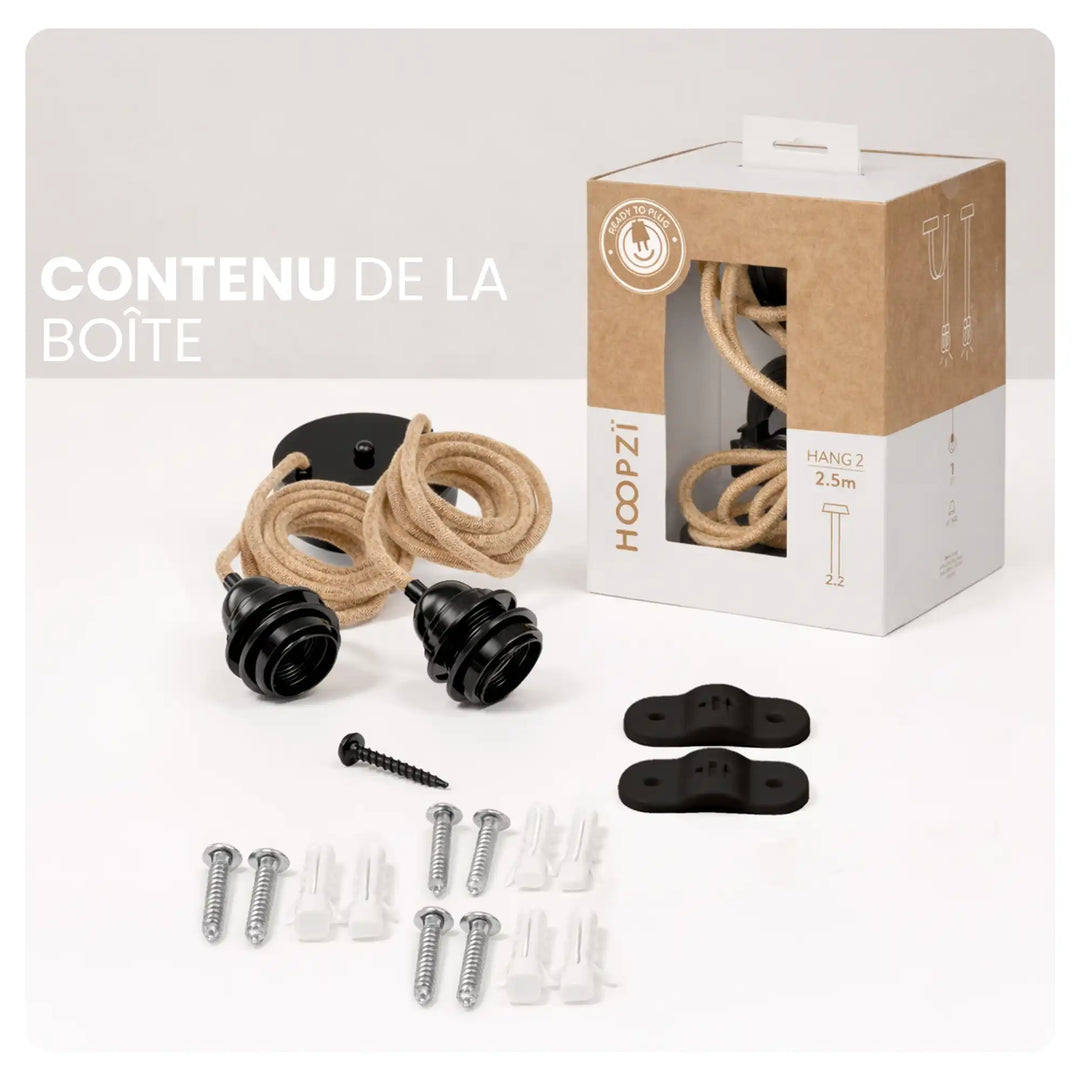 Suspension 2 ampoules HANG 2 contenu boite HOOPZI
