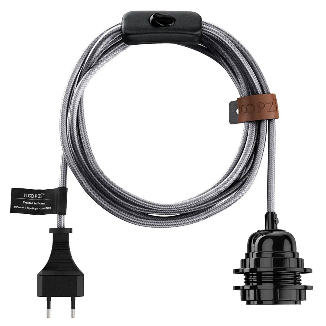 Câble luminaire BALA 4,5 m – Lampe baladeuse en tissu tissé - version luxe