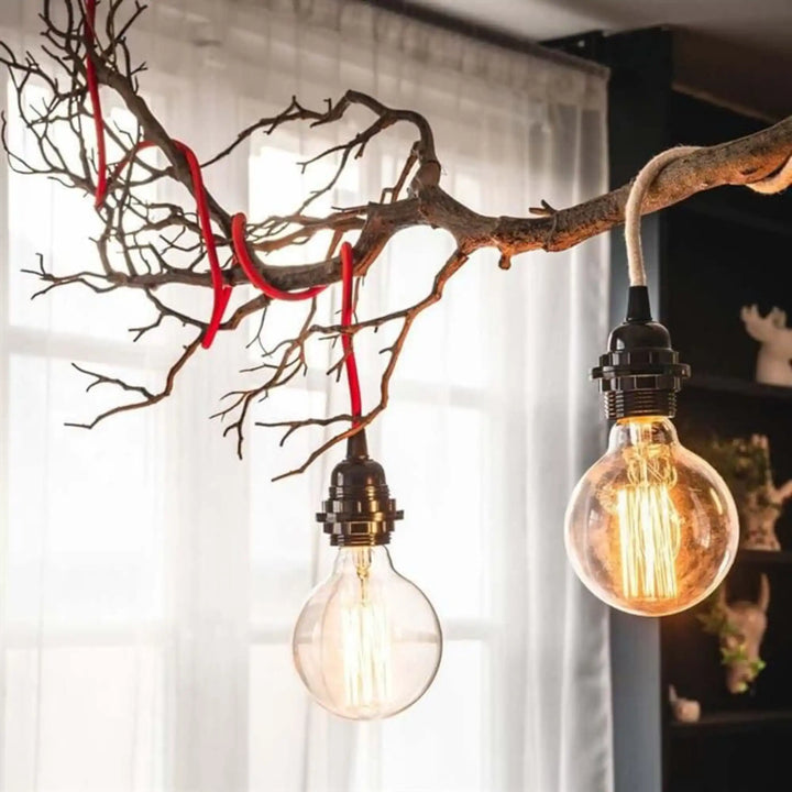 Câble luminaire coloré BALA 4,5 m – Lampe baladeuse design en tissu tissé